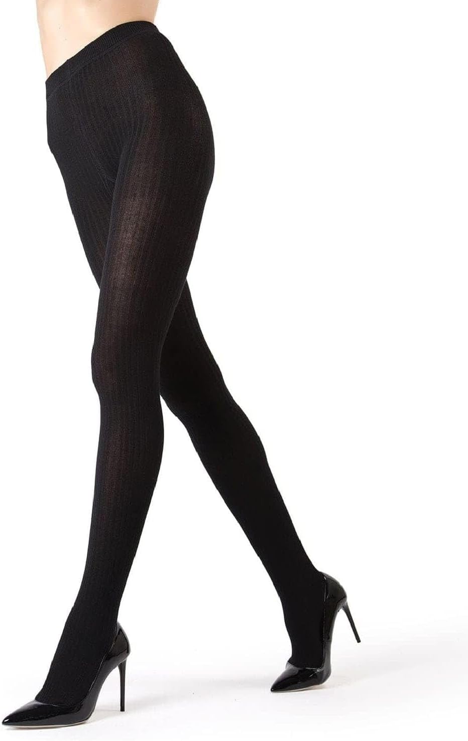 MeMoi Boston Ribbed Cotton Tights for Women, Cozy and Warm Durable Sweater Tights - Sizes Small to Queen 2
