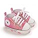 DEBAIJIA Babyschuhe Kleinkind Lauflernschuhe 0-6M Kinder Schuhe Jungen Turnschuhe Mädchen Leichtes Weiche Sohle 17 EU Rose Rot (Etikettengröße 1)