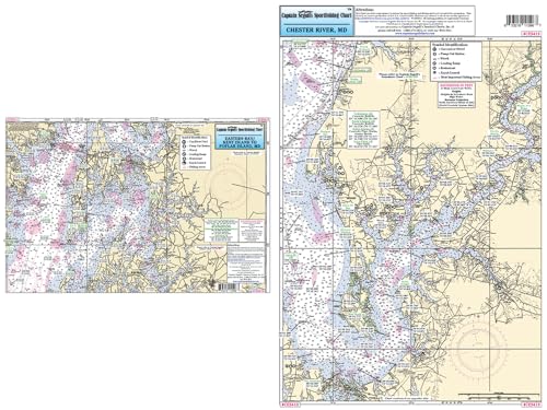 Captain Segulls Inshore Chester River/Eastern Bay, MD, Fishing Nautical Chart #CES413