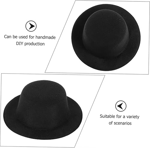 Miniatura 6 de MERRYHAPY Sombreros de muñeca de muñeco de nieve de bricolaje, 6 piezas de sombrero pequeño, accesorios para mascotas, muñecas en miniatura,