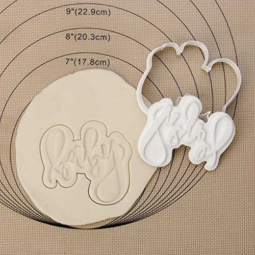 Mostop 3D Cookie Cutter With Baby Letter Stampers Baby Shower Cake Mold Fondant Decorating Tools Diy Mold For Sugar Craft Baking Mould Kids' Birthday Party Kitchen Tools thumb #4