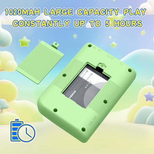 Image of Retro Gaming Console, Built-in 400 Classic Retro Game Console, 3.0 Inch IPS Screen Retro Handheld Game Console, 1020mAh Rechargeable Battery, Portable Arcade Video Gaming Console (Green)
