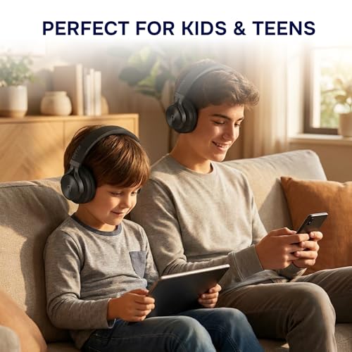Image of ARTIX Wireless Headphones for Kids Bluetooth Headphones for School (Black)
