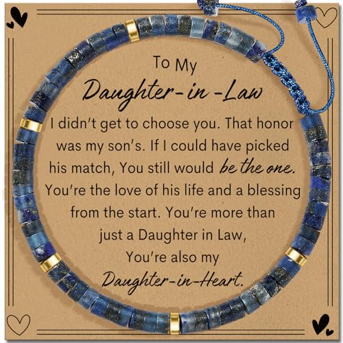 Image of AGOT Daughter in Law Bracelets Gifts: Dear Daughter in Law Birthday Gifts from Mother in Law