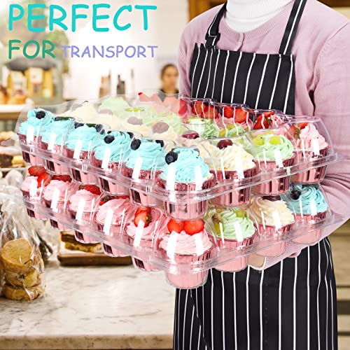 Farielyn-X KDMS3 24 Pack X 7 Sets) Stackable Cupcake Carrier Holders thumb #2