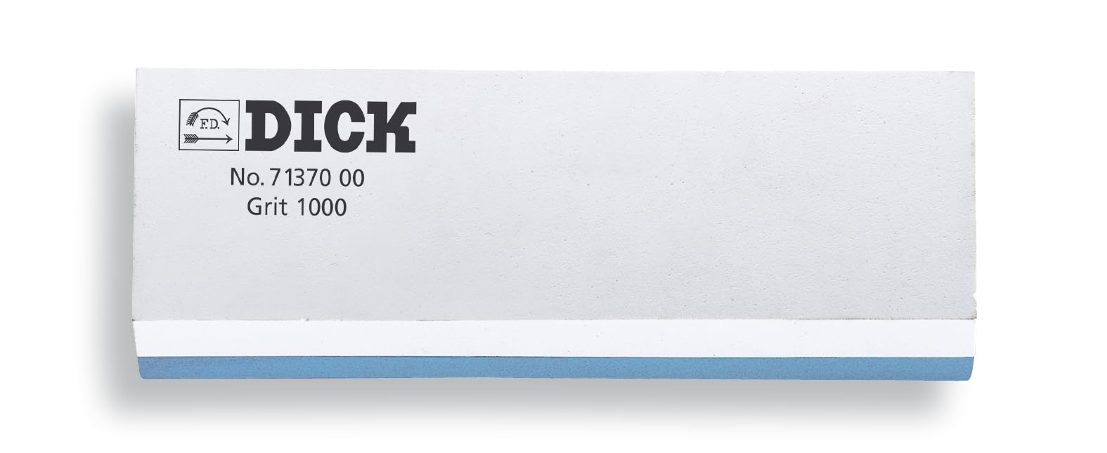 F. DICK Abziehstein Korn 1000/3000, Nassschleifer, mit Winkelhalter, sehr Langlebig, zum perfekten Schärfen, Schärf schwamm, Messerschärfer 71370000, Blau