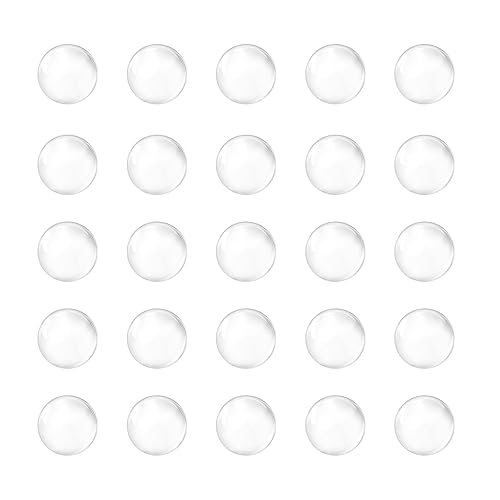 250 cuentas de vidrio para hervir bolas de vidrio de 0.315 in de soda y cal para mezclar botellas, transparente