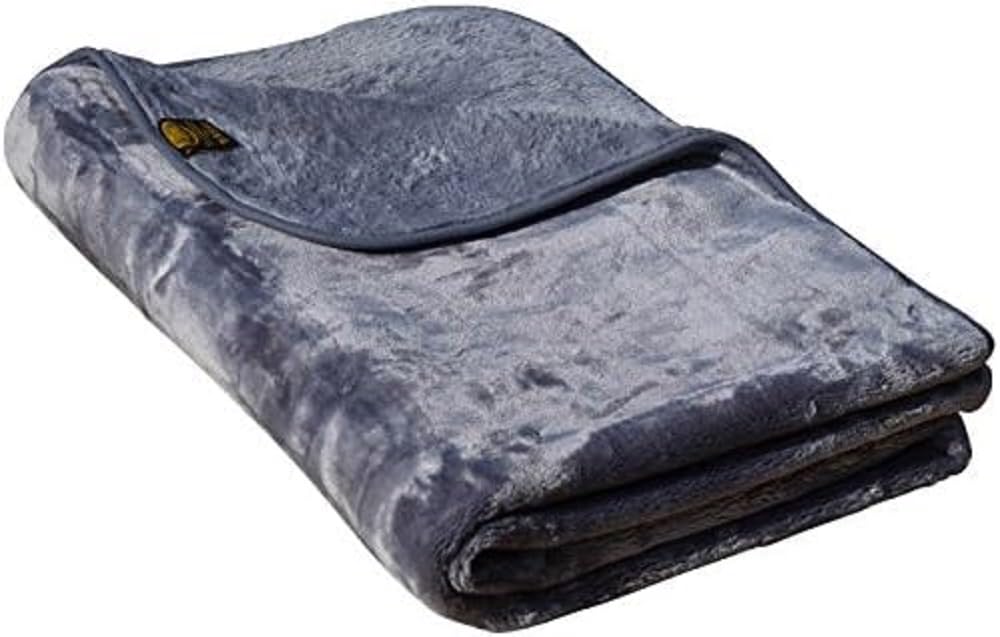 Amago - Manta acogedora, de microfibra, tacto similar a la cachemira, 180 x 220 cm, antracita