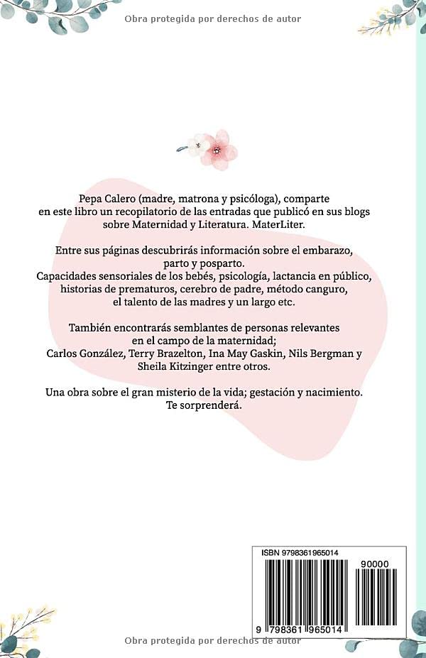 Miniatura 2 de Materliter Reflexiones sobre el embarazo, parto, postparto y mucho más. (Embarazo, parto y posparto.) (Spanish Edition)