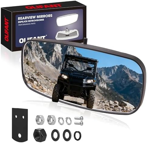 UTV Center Rearview Mirror For Polaris Ranger 500 2017-2022/Range...
