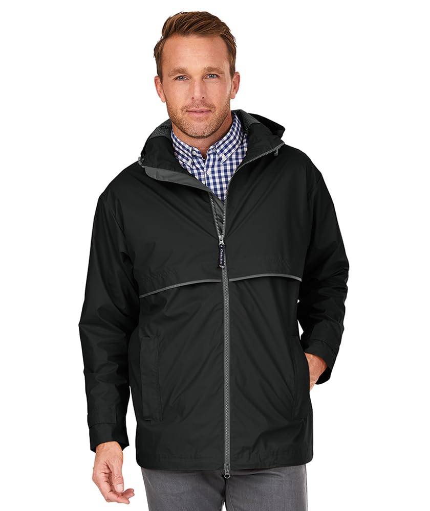 Charles River Men's New Englander Waterproof Rain Jacket (Reg & Ext Sizes)