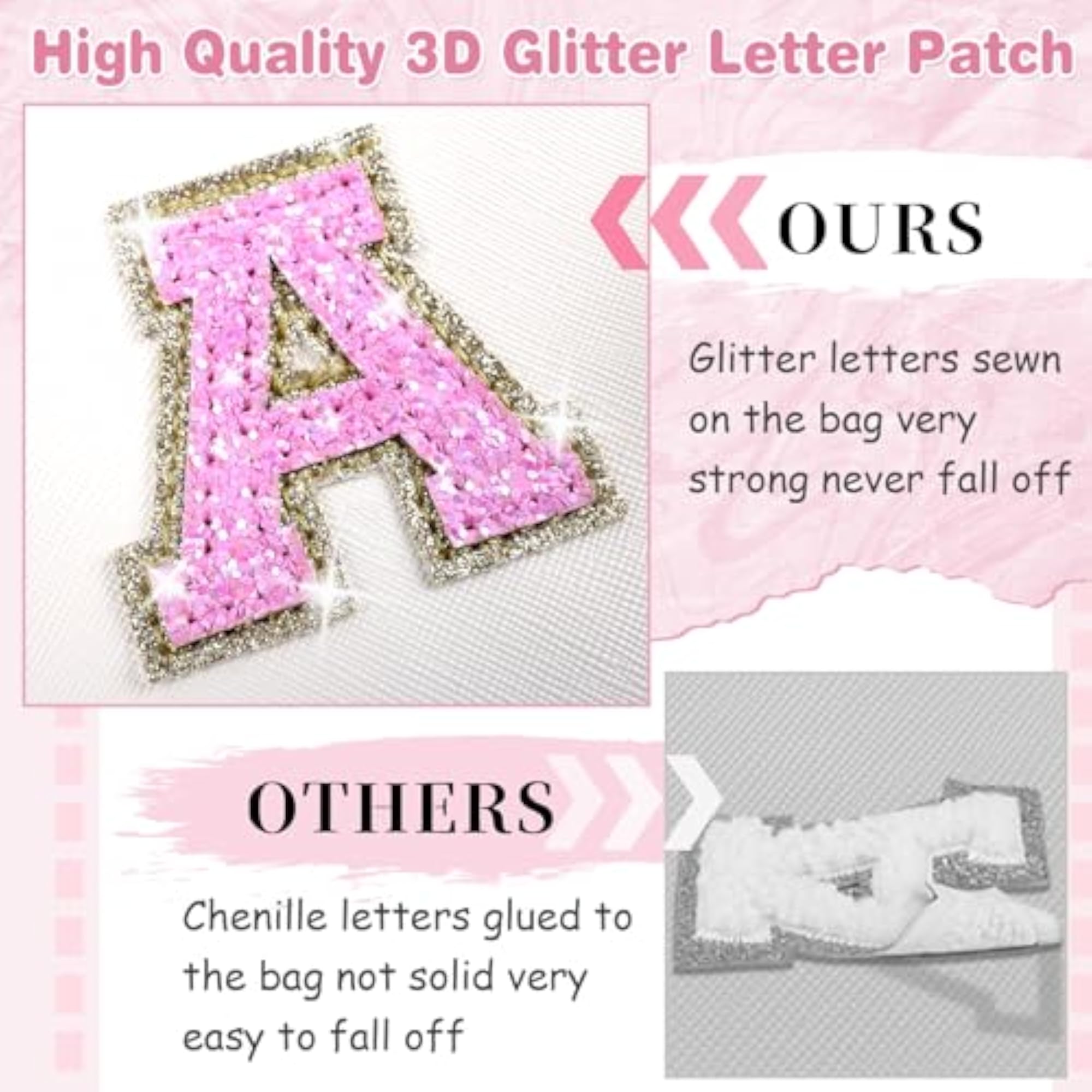 Personalized Small Initial Patch Makeup Bag, Gift