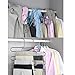 DOIOWN S-Type Stainless Steel Clothes Pants Hangers Closet Storage Organizer for Pants Jeans Scarf Hanging (6-Pieces)