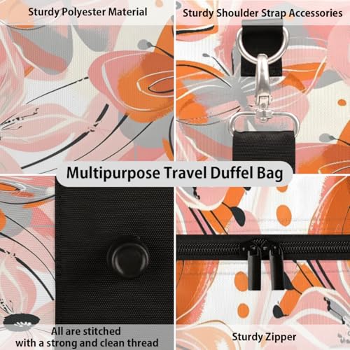 Travel Duffle Bag Butterfly Abstract Colorful Sports Gym Bag for Women Men Gym Bag Weekender Overnight Bags Waterproof Carry On Tote Bag Workout Bag Dance Swimming Yoga Hospital Maternity Bag3