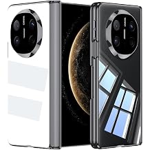 ZORSOME Compatible with Huawei Mate X6 TPU Magnetic Hinge Case, Built in Hinge Protection,Transparent Ultra Slim Shockproof Full Coverage Clear Case Compatible with Huawei Mate X6 Black
