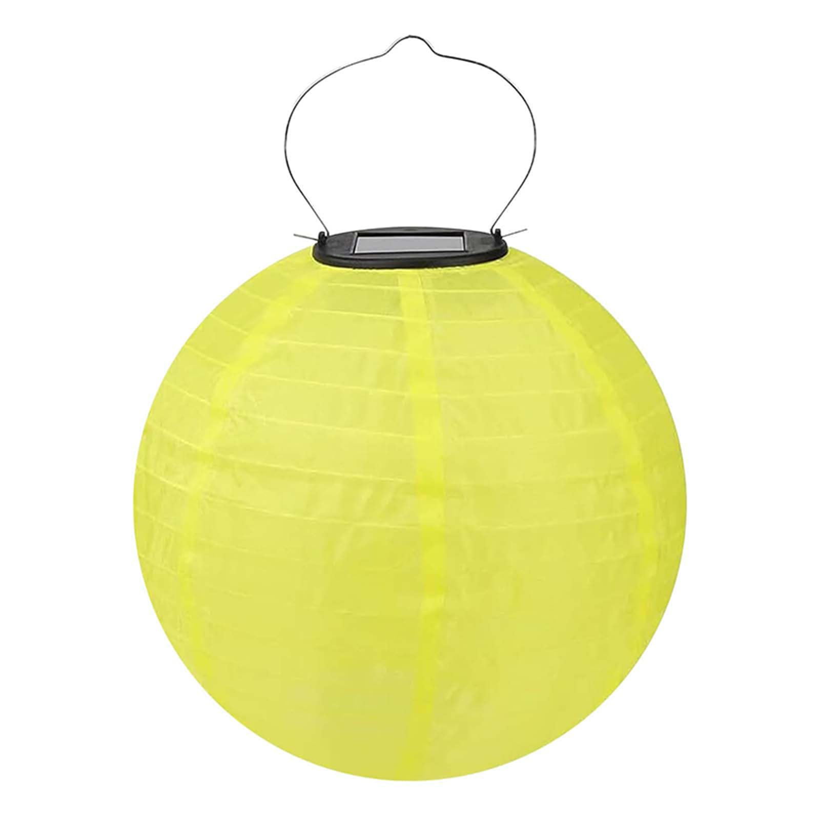 YAMSLAM 12 Inch Solar Powered Lanterns, Nylon Hanging Lanterns, LED Garden Decorative Light, Hanging Solar Santerns for Outdoor/Indoor