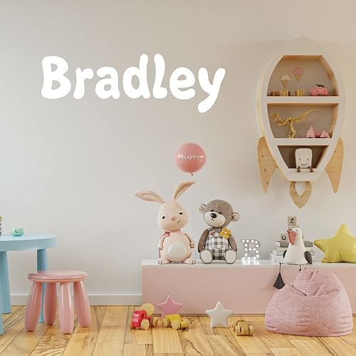 Miniatura 3 de Adhesivo de vinilo para pared de guardería con nombre personalizado de fuente múltiple  Decoración del hogar  Calcomanía personalizada para