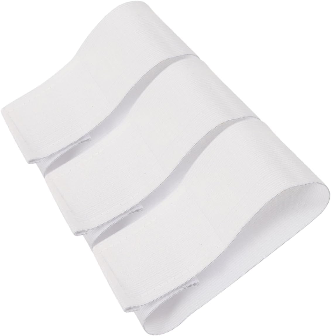 balacoo 3pcs Blank Captain Armbands for Soccer Multi-Function Sports Sleeves White DIY Team Arm Bands for Football Rugby Basketball