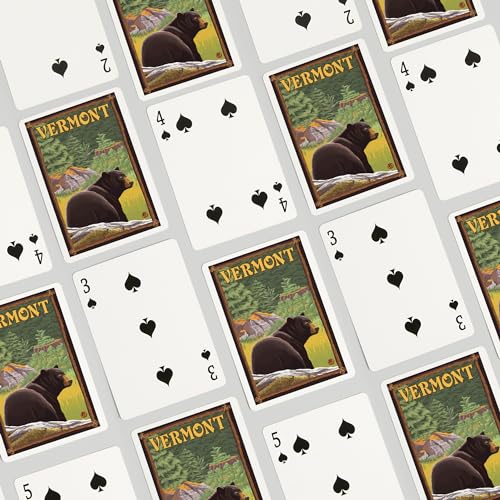 52 Cartas de Póker Vermont Black Bear en Bosque miniatura 4