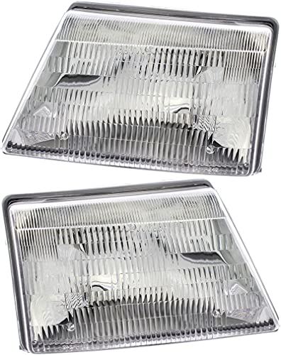 For Ford Ranger Headlights Lamps Set 1998 1999 2000 Halogen Driver and Passenger Side