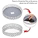 Hipiwe Crystal Cosmetic Vanity Tray, Mirrored Decorative Jewelry Organizer Tray for Perfume, Trinket, Makeup Display Dresser Home Decor (Small, Silver)