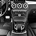 x xotic tech Center Console Gear Shift Panel Frame Cover Trim, Carbon Fiber Pattern, Compatible with Mercedes Benz C Class W205 2014-2018, GLC Class W253 2015-2018 (with Clock)