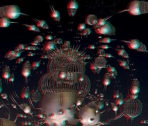 10 pares de óculos 3D da EasiLife – Anaglyph vermelho e ciano, pacote com várias unidades