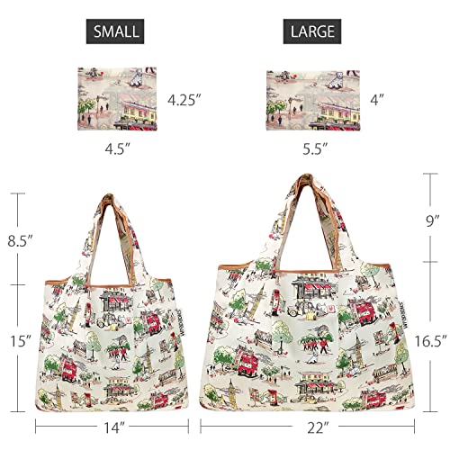 Image of allydrew Large Foldable Tote Nylon Reusable Grocery Bag
