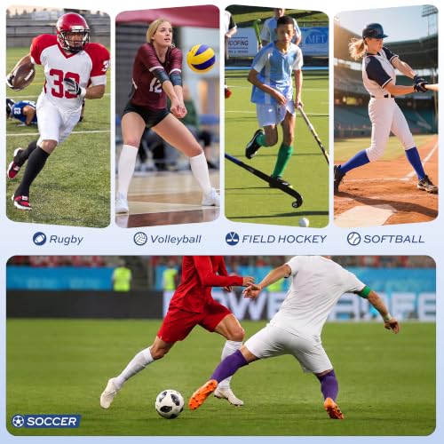 Image of GRAPMKTG 3 Pack Softball Soccer Socks Baseball Football Socks for Youth Men and Women