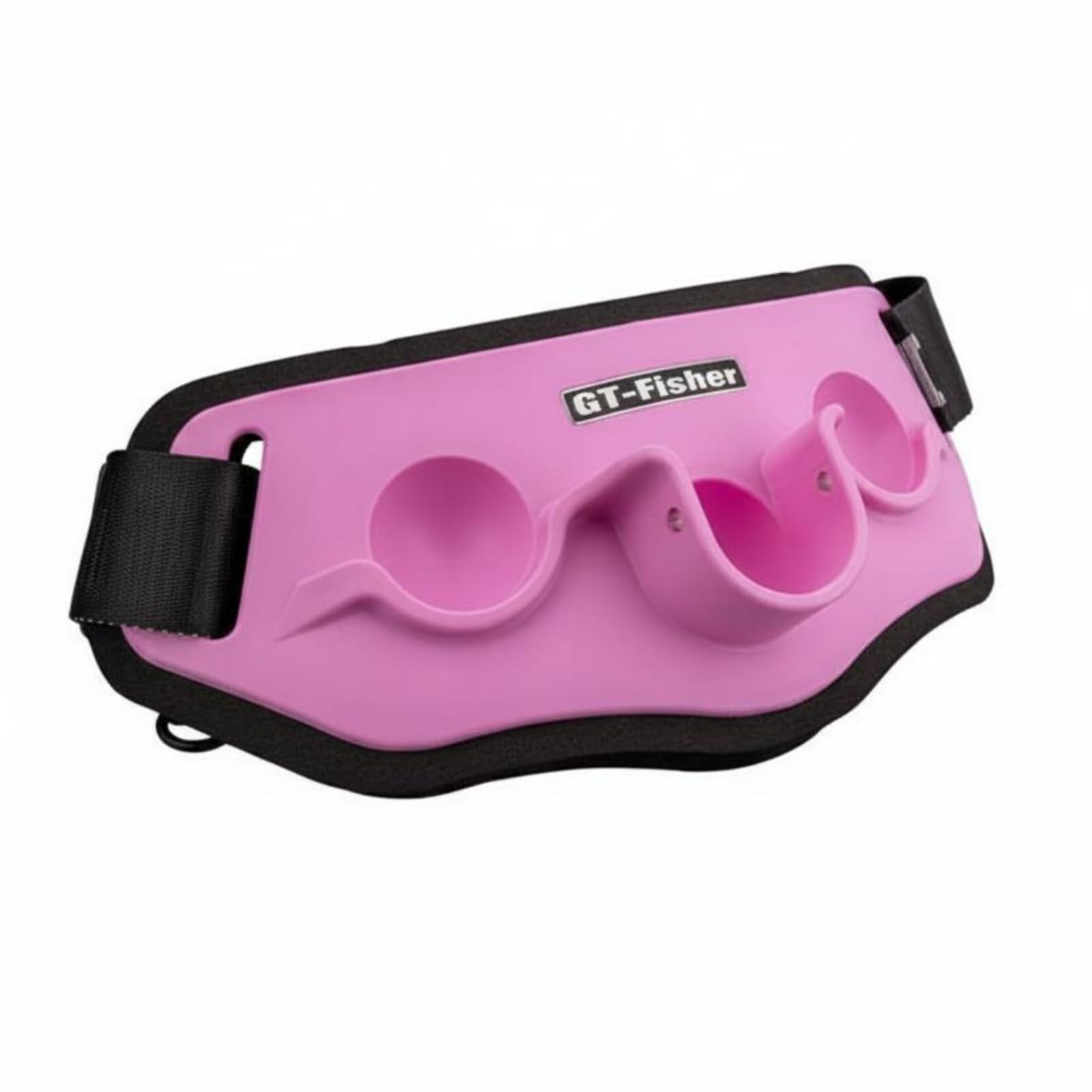 Sharplace Soporte de Caña de Pescar Cinturón Arnés Portacañas Faja de Pesca con Peso Liviano Copa Tipo Vaso para Estabilidad y Lanzar Adecuada para Desplazamientos en Orilla Mar, Rosa
