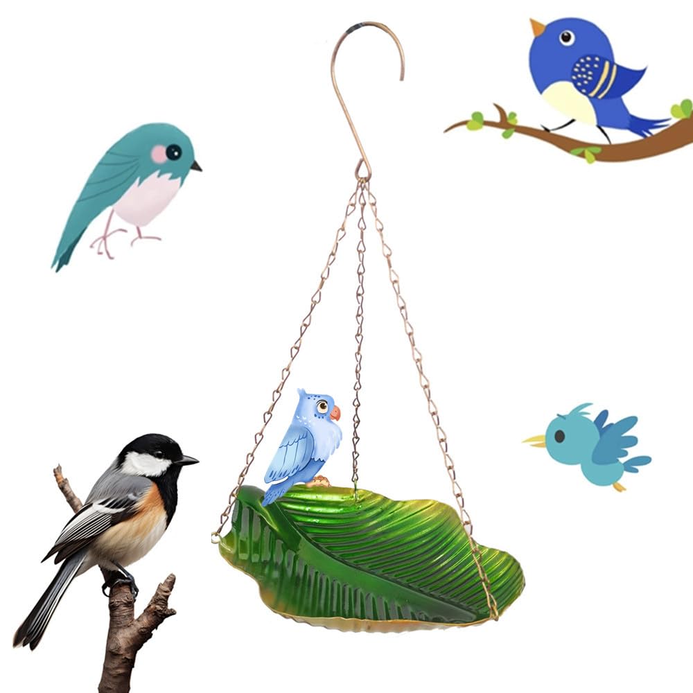 Mangiatoia Per Uccelli Da Appendere In Metallo - Con Gancio E Catena Per Esterni, Giardino E Patio - Foto 4