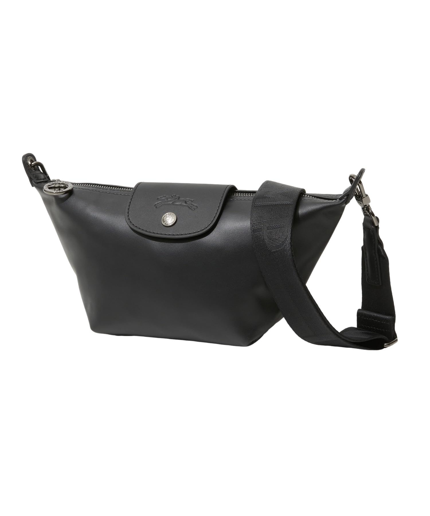 最新作 ロンシャン プリアージュ シティ ショルダーバッグ ブラック M#120 LONGCHAMP ロンシャン ショルダーバッグ ル・プリアージュ
