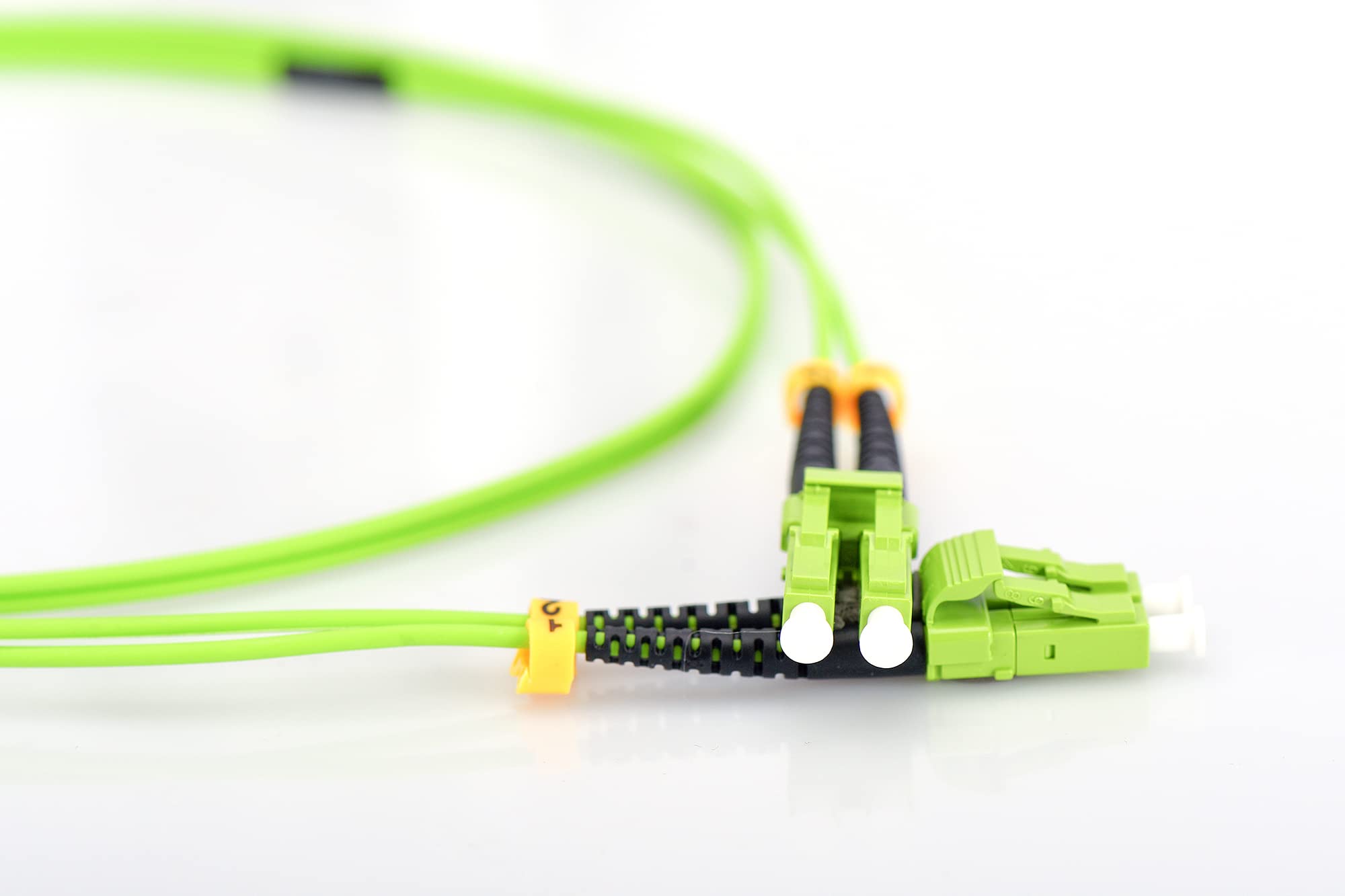Digitus LWL Patch Cable OM5-3 m LC to LC Fiber Optic Cable - LSZH - Duplex Multimode 50/125µ - 40 GBit/s - Green