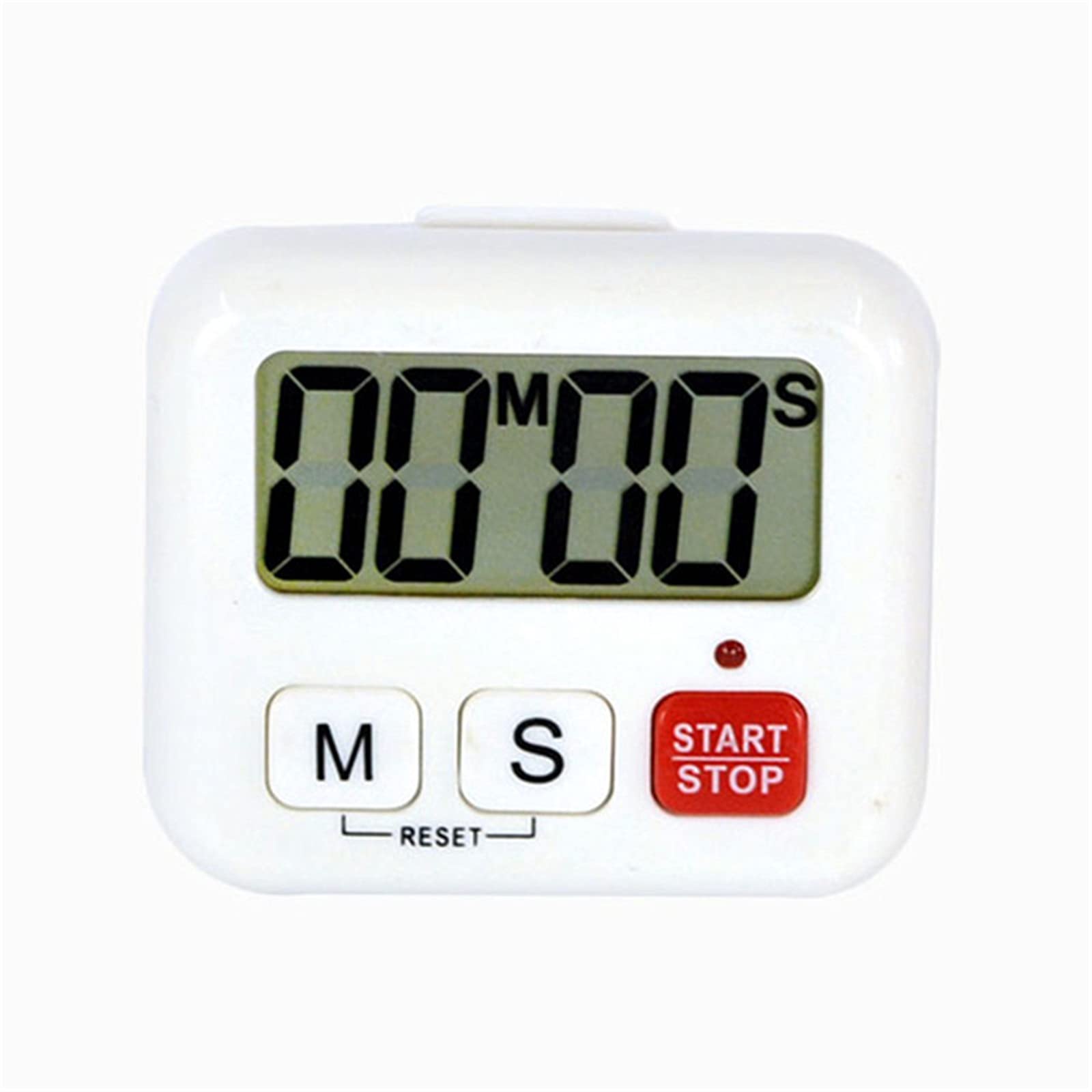 Cooking 99 Minutes Kitchen Learning Shower Sound Alarm Time Timer Digital LCD Sports School Countdown Stopwatch Timers (Color : White, Size : 6.8X5.8X2cm)