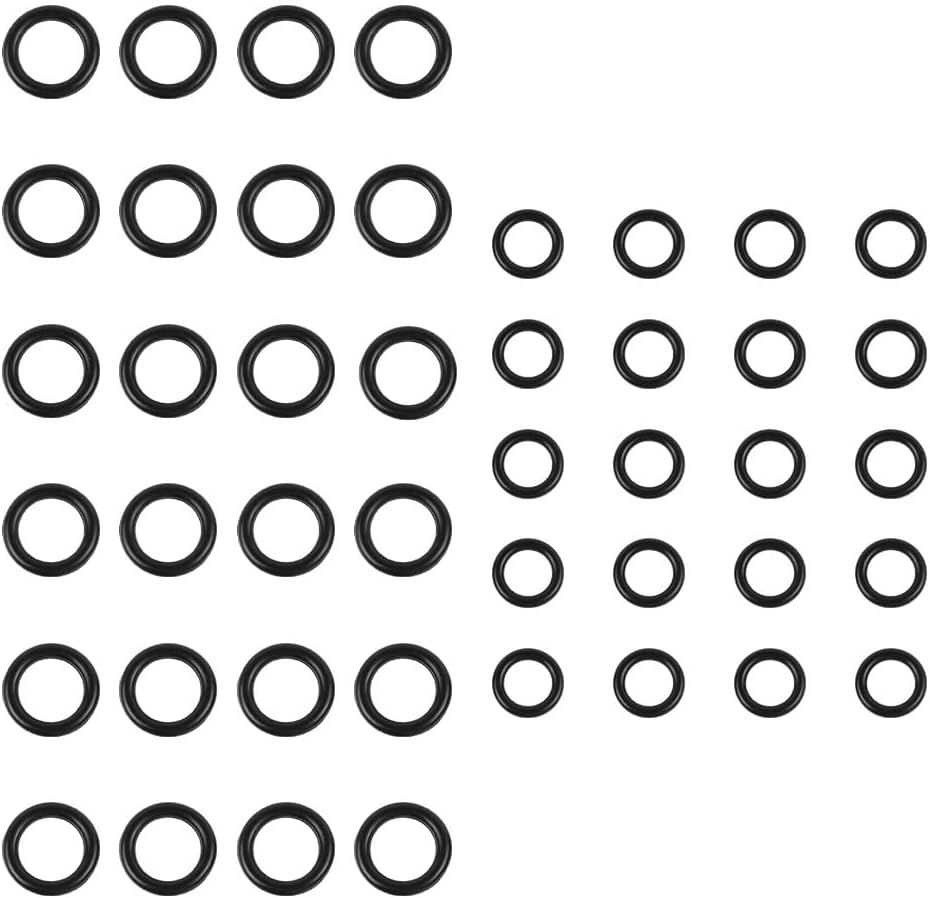 40pcs Pressure Washer O-Rings Replacement for 1/4" 3/8" M22 Quick Connect Coupler, Rubber Hose Quick Coupling, 20pcs 1/4" O-Rings, 20pcs 3/8" O-Rings