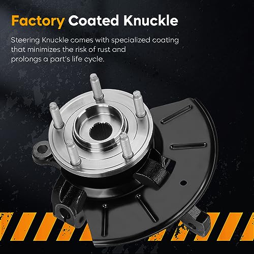 2PCS Front Steering Knuckle Wheel Bearing Hub Assembly for Ford Escape 2005-2012, for Mercury Mariner 2005-2011, for Mazda Tribute 2005-2011, 698-404 698-405, Front Left Drive & Right Passenger Side by Youxmoto - Image 5