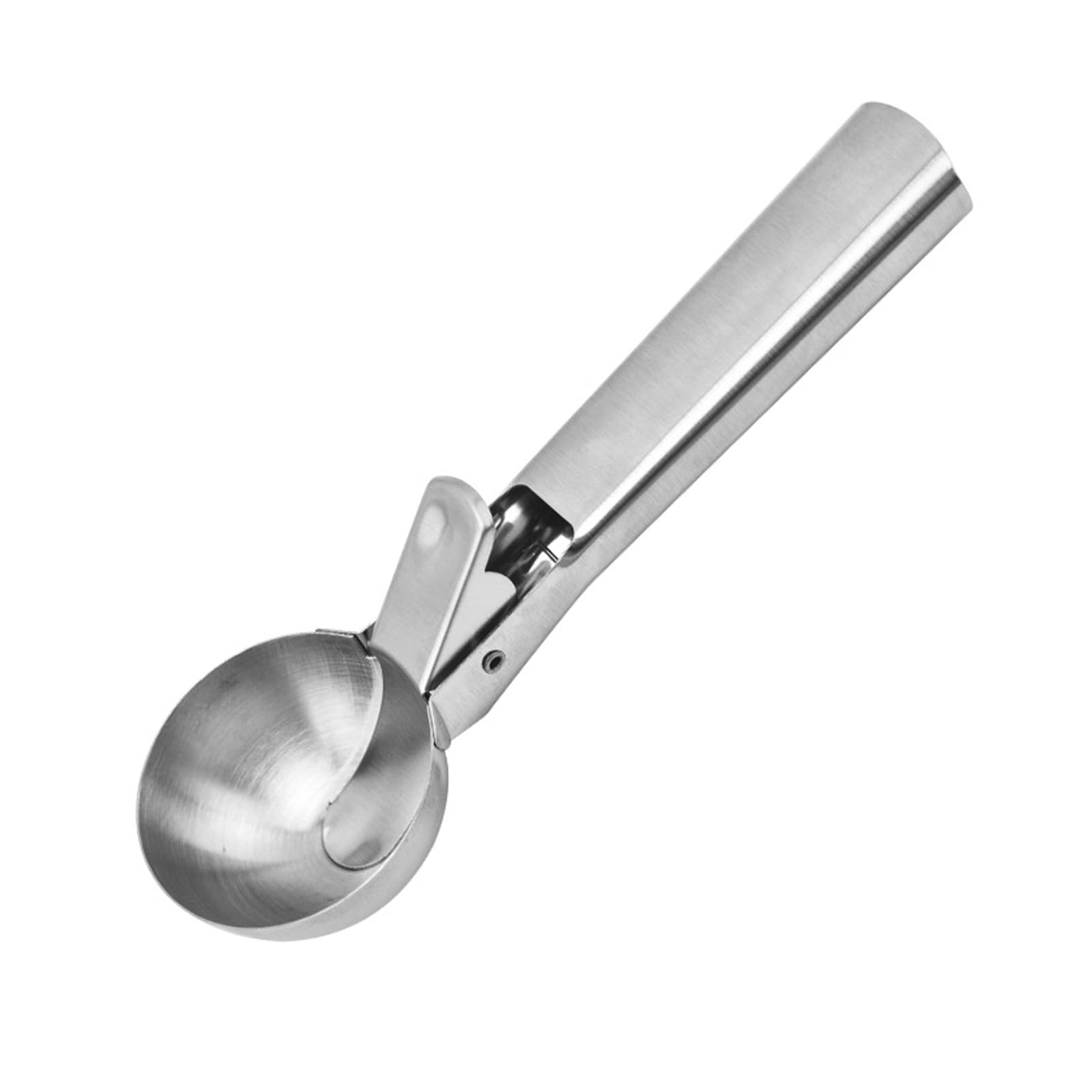 Ice Cream Scoop,Ice Cream Scoop with Trigger Release Stainless Steel Cookie Fruit Dessert Scoop for Scooping Ice Cream Cake Dough Purees L