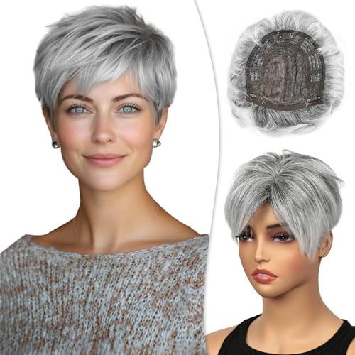 PHOCAS Short Hair Toppers for Women with Thinning Hair Magic