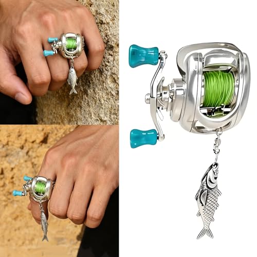 Anillo de carrete de pesca con acabado premium texturizado 2