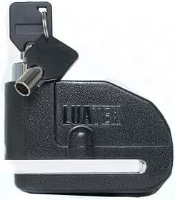 Cadeado Trava De Disco Com Alarme 110dB Para Moto E Bike – Trava Antifurto Reforçada À Prova D’água, Alta Segurança E Resistência Contra Cortes E Impactos, Sensor De Movimento
