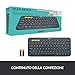 immagine 8Logitech K380 Tastiera Bluetooth Wireless Multidispositivo per Windows, Apple iOS, Design Compatto, PC/Mac/Laptop/Smartphone/Tablet, Layout Italiano ‎QWERTY, Grigio