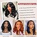 Devonia 14 Inch Bob Wig Human Hair 13x4 Body Wave Lace Front Wigs Human Hair Pre Plucked HD Frontal Lace Wig 180 Density Glueless Wigs for Women Bob Wigs Natural Black Color