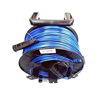 200m 4/6/8 core Armored Patch Cord with PCD310 Reel LC SC FC A*C SM PVC DVI Waterproof Connector Patch Cord Fiber ExtenderLC-SC,6C with Drum