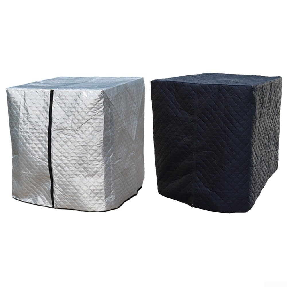 IBC Cubierta para tanque de 1000 L, chaqueta de aislamiento térmico a prueba de heladas con protección UV, envoltura de contenedor de agua Oxford 420D para protección contra el clima de invierno