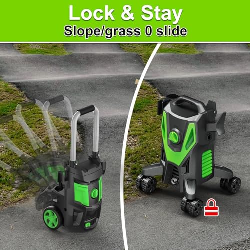 Image of 5000PSI PowerWasher with 4 Quick Connect Nozzles, Foam Cannon for Car, Lane, Patio Cleaning