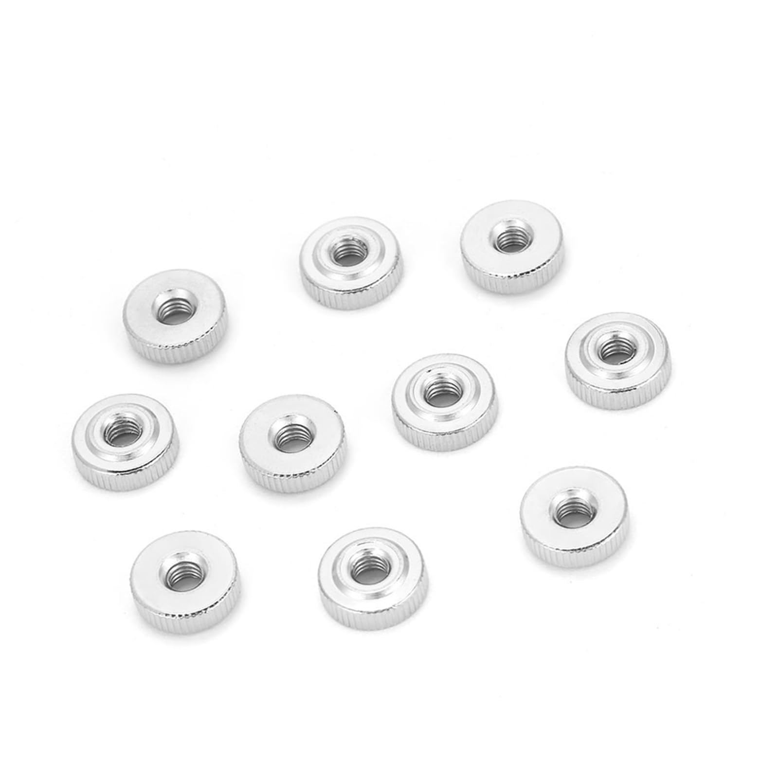 10/5/2/1 dado zigrinato M3 M4 M5 M6 M8 M10 dadi pollice Nurled in acciaio al carbonio(M4(10pcs))