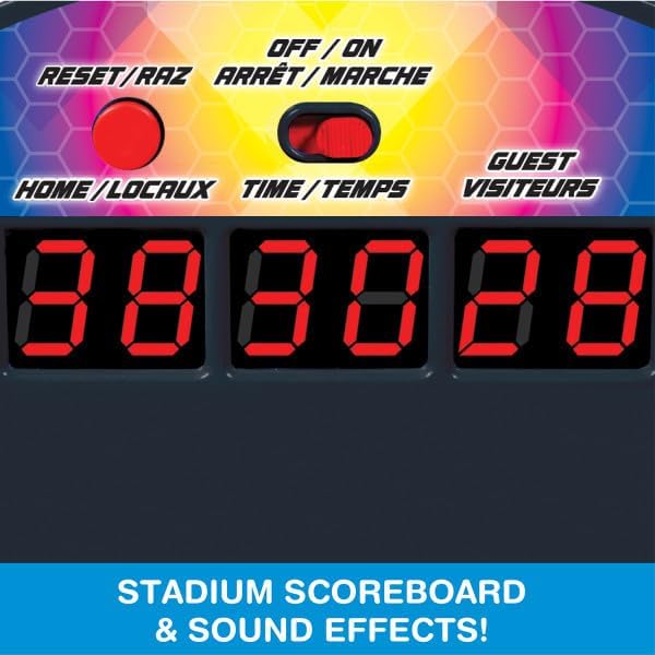 Miniatura 7 de Game Zone Arcade Basketball - Juego multijugador de mesa rápido e interactivo para mayores de 6 años - Combina habilidad y coordinación mano-ojo,