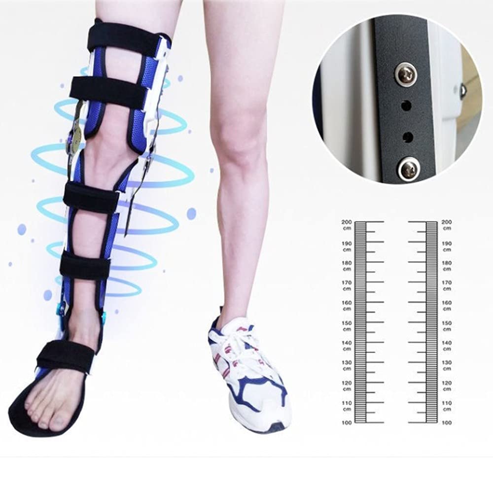 Rodilleras Ortopedicas Articuladas, Soporte de Articulación de Rodilla Ajustable Soporte de Rótula Estabilizador Órtesis Férula, Soporte de Tobillo Reduce El Dolor de Rodilla O Artrosis