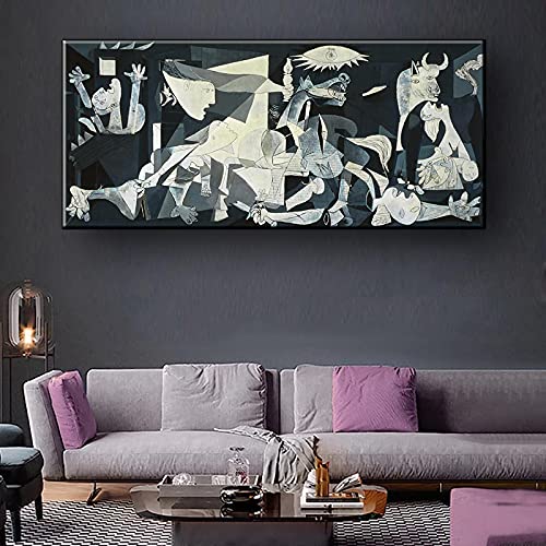 Picasso Guernicas beroemde olieverfschilderij kunst Artwork.Moderne abstracte schilderijen op doek gekopieerd… - Image 4