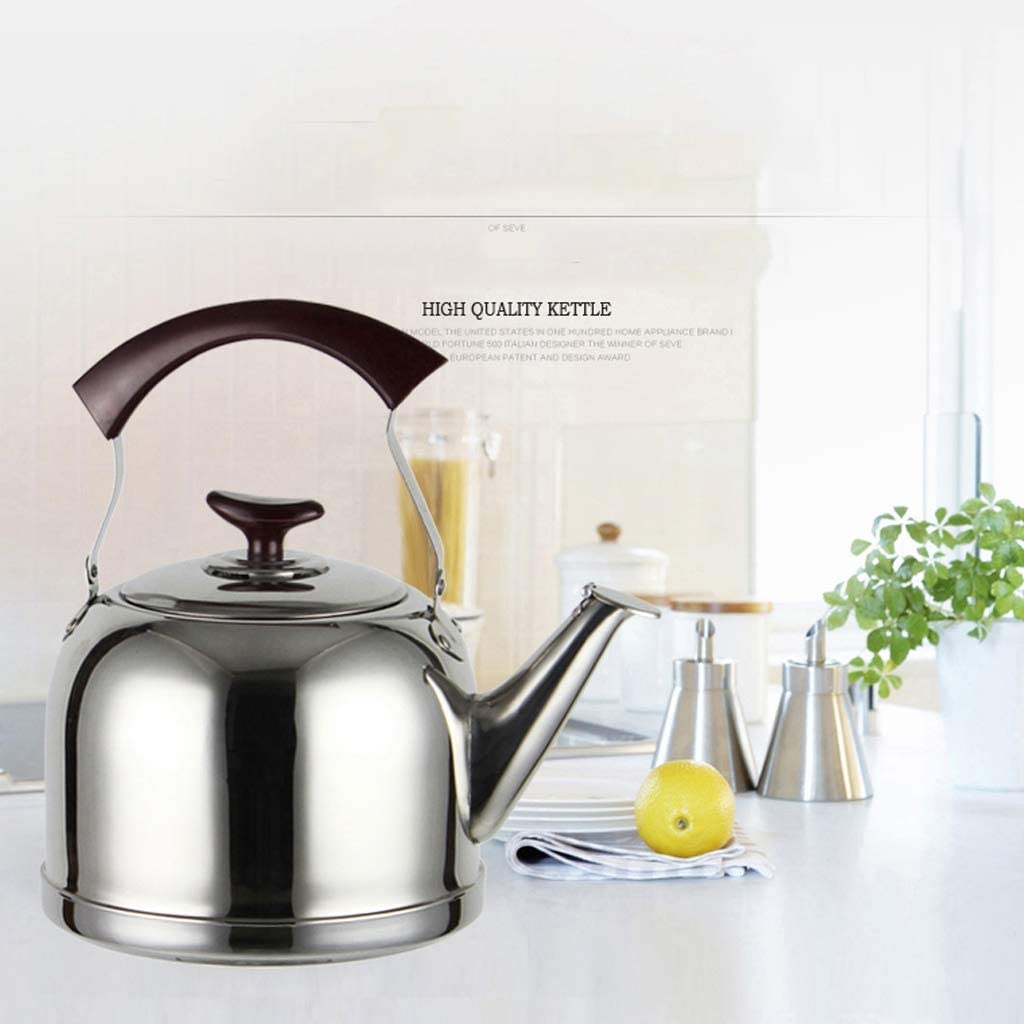 Tetera Tipo Cocinas Hervidor De Té 5L, Tetera Silbante Acero Inoxidable, Botella Agua A Gas, Teteras, Con Silbato Para Acampar Calentar Agua Té